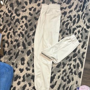 Cream Lulu Jogger Pants with Pockets
